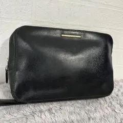 極美品】エルメネジルドゼニア A4 リュック PVCレザー 黒 バックパック