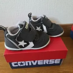 CONVERSE ベビーシューズブラック　マジックテープ　12cm