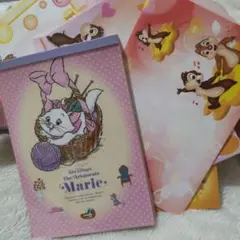 ディズニー 平成レトロ マリーちゃんメモ帳 チップとデール 封筒セット