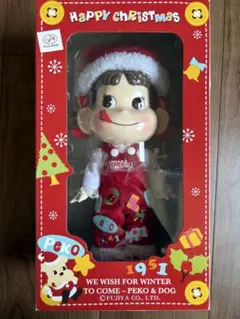 2009年ペコちゃん　クリスマスドール 不二家 ペコちゃん 2009年 クリスマスドール 限定品 箱付き 美品
