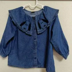 スヌーピー刺繍デニムシャツ