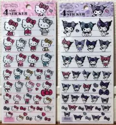 正規品 サンリオ ハローキティ クロミ ギャル 4サイズ シールセット リボン