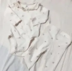 H&M オーガニックコットン ボディスーツ ズボン セパレート セットアップ