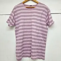 セリーヌ レナウン オールドセリーヌ 半袖Tシャツ ボーダー柄 Lサイズ 日本製のサムネイル