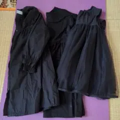 女の子 120 黒ワンピース