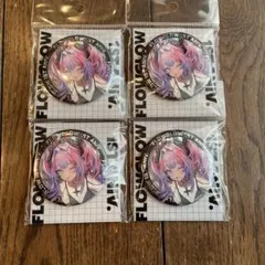 ホロライブ スクエア缶バッジバッジ 綺々羅々ヴィヴィ 6個セット ホロライブ FLOW GLOW 綺々羅々ヴィヴィ 大阪 缶バッジ チェキ風カード