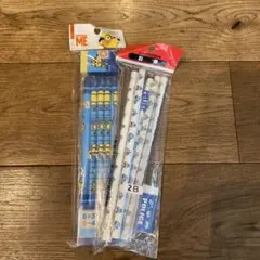 ミニオン鉛筆6本とポリス消しゴムセット