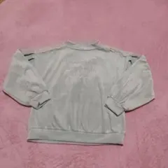 ベロア風生地 裏起毛トレーナー 140