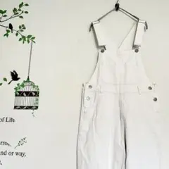 wego /オーバーオール サロペット 白デニム M