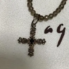 agete アガット　スモーキークォーツネックレス&クロストップスのセット