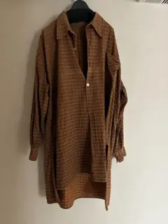 Vintage チェック柄 長袖シャツ