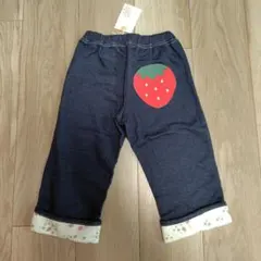 新品・UZU LAND　ウズランド いちごポケット　６分丈パンツ　120