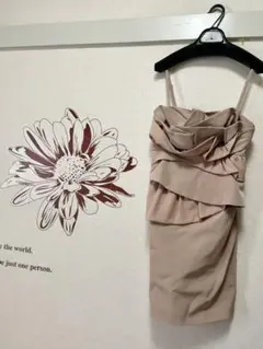 グレースコンチネンタル ピンクベージュ　ワンピース ミニ　36 定価3万円