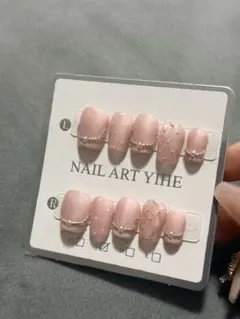 ピンク系 ネイルチップ マグネット キルティング