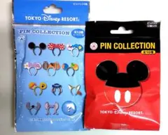 Disney◆ ピンバッジ×４点（未開封２セット）