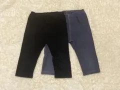 UNIQLO レギンス 110cm 7分丈 2色セット