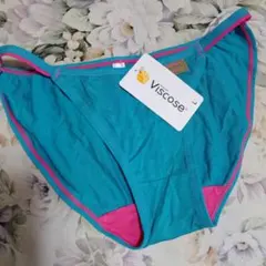 Viscose ローライズショーツ ターコイズ/ピンクＬサイズ新品