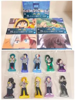 僕のヒーローアカデミア 紡がれる想い キャンバス風ボード ラバースタンド 15点