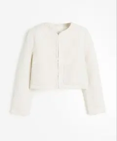 H&M ホワイト ノーカラージャケットのサムネイル