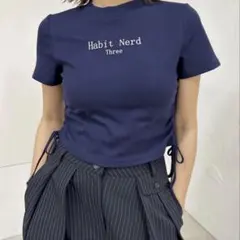 WHO'S WHO gallery ミニT ネイビー　FREEサイズ