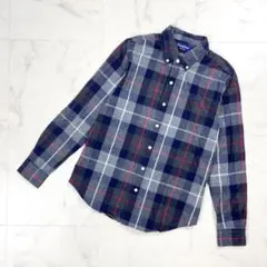 Gymphlex 起毛チェックシャツ グレー系 サイズ12*FD998