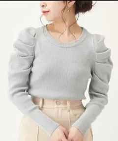 【who's who Chico】 パワショルクルーリブニット