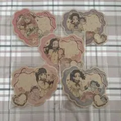 鬼滅の刃 バレンタイン＆ホワイトデー メッセージシール 女の子5点セット