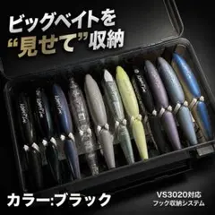 ビックベイト収納パーツ VS3043対応 フック収納システム 11個収納　黒のサムネイル