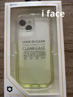 i Face LOOK IN CLEAR ラメライム　iPhone15