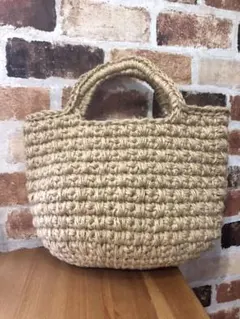 SALE 麻ひもバッグ かごバッグ ハンドメイド