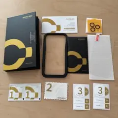 NIMASO ガラスフィルム+ カメラフィルムiPhone15Pro用