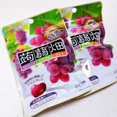 ぎゅぎゅっと特濃蒟蒻畑 ぶどう味 蒟蒻畑 グミ マンナンライフ 2袋のサムネイル