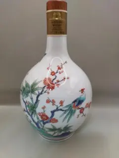 未開栓 サントリー 22年 ウイスキー 有田焼 染錦福寿文乳首徳利瓶 未開栓 サントリー 22年 ウイスキー 有田焼 染錦福寿文乳首徳利