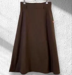 UNIVERSAL OVERALL フレアスカート 茶 L 通勤 上品 299のサムネイル