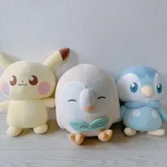 포켓몬 ポケピース もふぐっとぬいぐるみ 피카츄 モクロー 팽도리