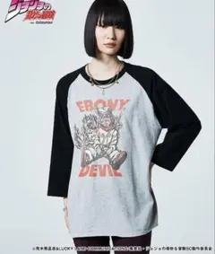 グラム×ジョジョ スターダストクルセイダース エボニーデビル ラグランカットソーのサムネイル