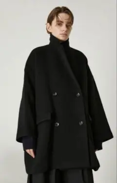 RIM.ARK Wide double-breasted CT ブラック　コート