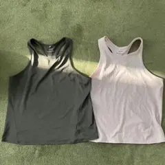 H &Mタンクトップ 2枚セット グレー・ピンク