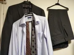 ジャーナルワークス　セットアップ+はるやま i-shirt+セビルロウ ネクタイ