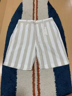 新品 サムディフ パナマストライプショーツ ショートパンツ メンズ