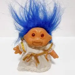 海外　ビンテージ　トロール　ブルー　ドレス　アメトイ