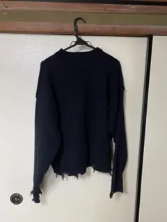 ネイビー オーバーサイズ セーター