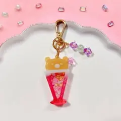 シャカシャカシェイカー キーホルダー パフェくま