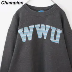 【ウエスタンワシントン大学】チャンピオン スウェット ビッグロゴ ダークグレイ