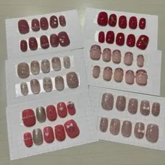 ネイルチップ　ネイル　ジェルネイル　キッズ　まとめ売り　ピンク