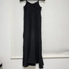ブラックキャミロングワンピース w closet