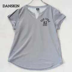 ダンスキン Tシャツ カットソー 半袖 ロゴプリント 裏メッシュ キーネックのサムネイル
