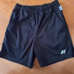 YONEX ブラック バドミントンパンツ 速乾性
