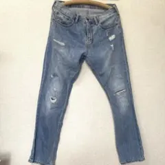 OLD NAVY SLIM ダメージデニムパンツ 34✖︎34のサムネイル