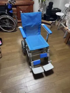 カワムラサイクル AY7 歩行車兼用車椅子 折りたたみ 花柄オレンジ